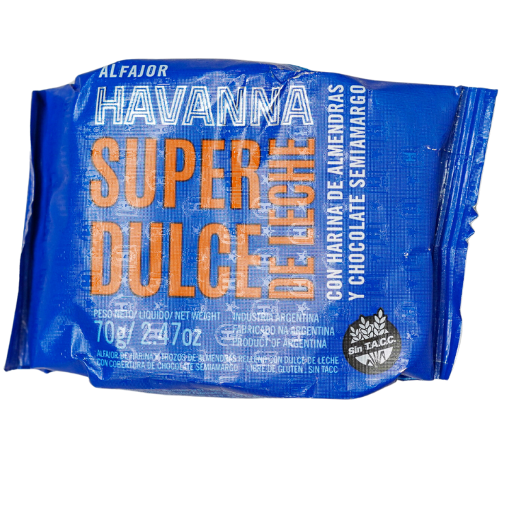 Alfajor super dulce de leche
