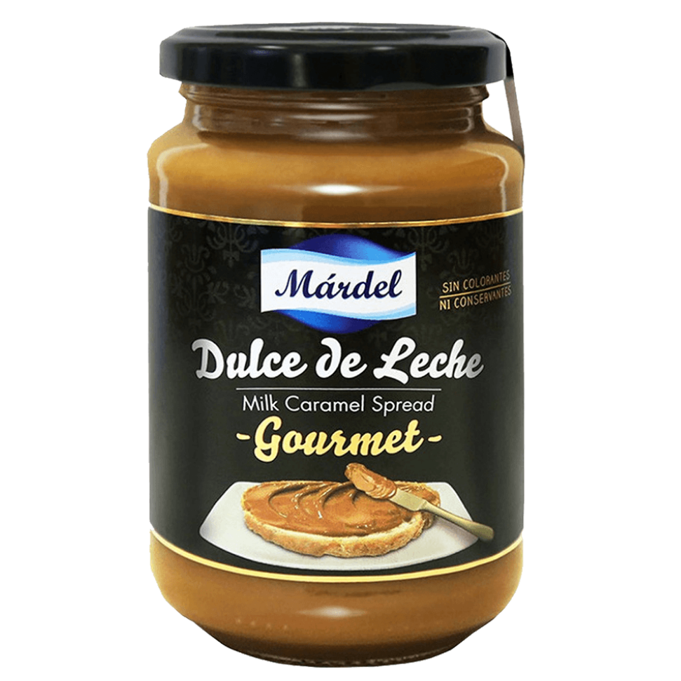 Jar of Mardel gourmet dulce de leche 450g — Argentine caramel spread