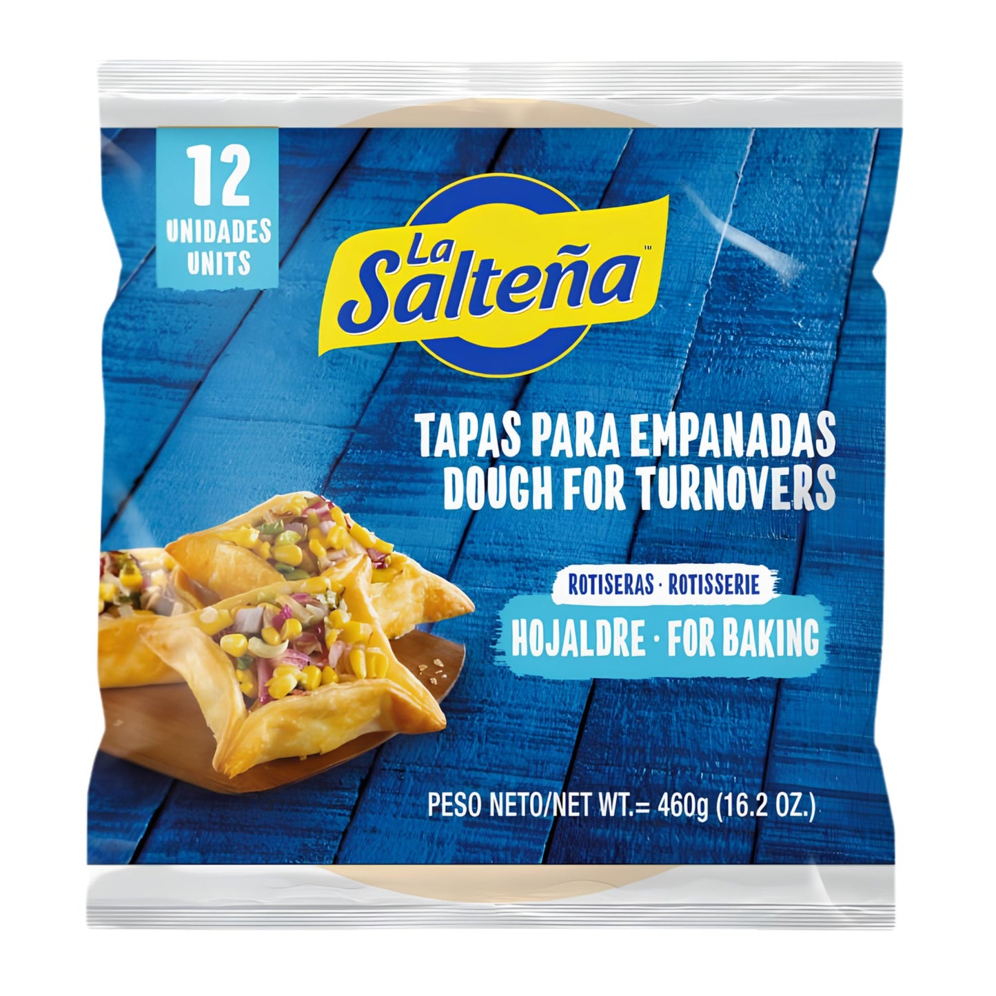 La Salteña Hojaldradas. Puff Pastry Empanada Dough · 12 units