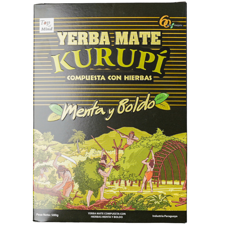 Kurupí Yerba Mate with Mint and Boldo 500g