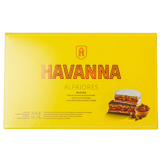 Alfajor chocolate y merengue mix BOX (6 units)