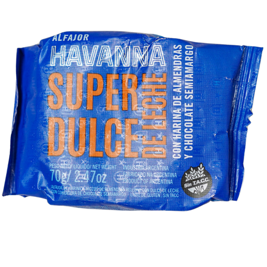 Alfajor super dulce de leche