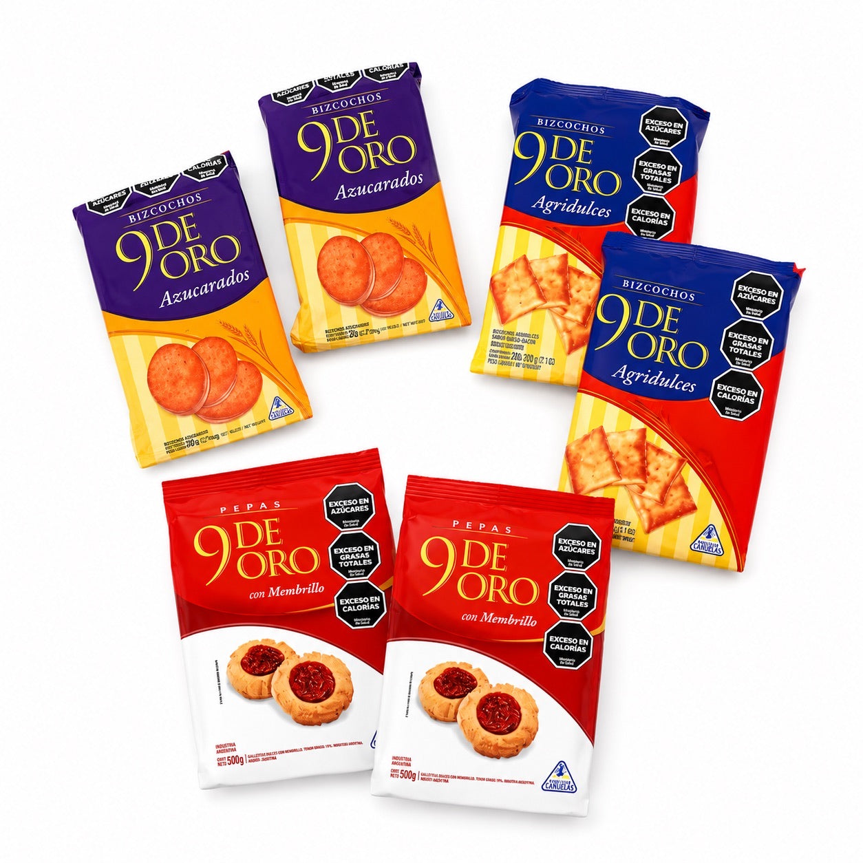 Sweet Bizcochitos Pack · 6 Argentine 9 de Oro Classics