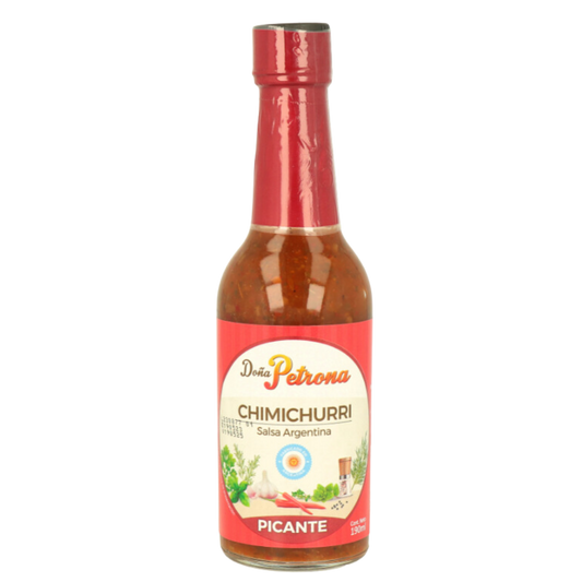 Doña Petrona spicy chimichurri 190ml — Argentine herb sauce with chili