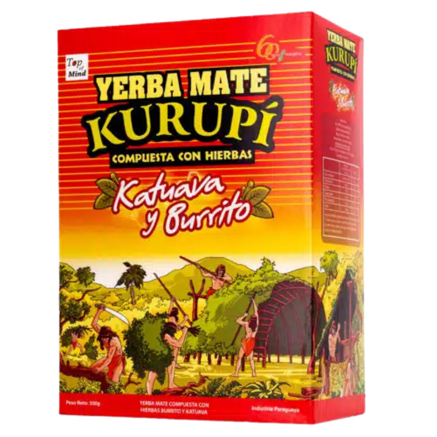 Yerba mate Kurupí Katuava y Burrito 500 g