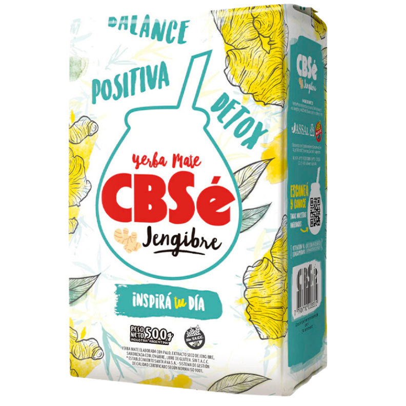 Yerba mate CBSé flavored ginger 500 g